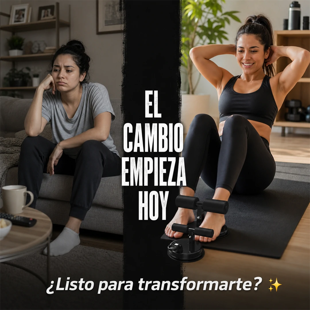 Barra de Abdominales con Ventosas - Entrena en Casa 💪